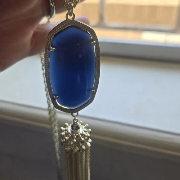 Kendra Scott Cobalt Blue Pendant Necklace - Picture 2 of 3